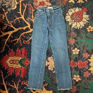 Abercrombie & Fitch Classic Blue Straight Leg Jeans